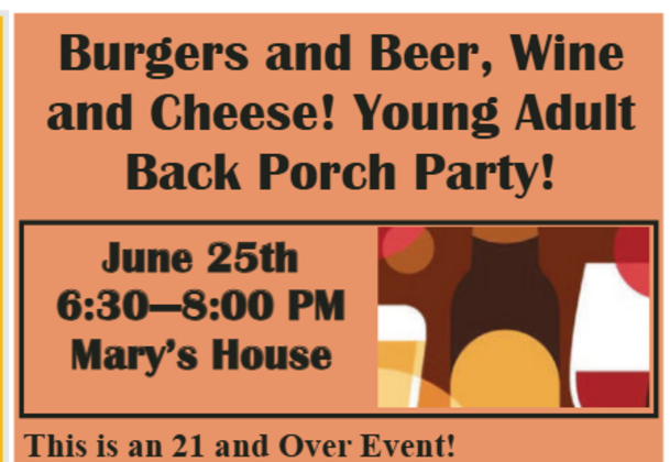 Young Adult Porch Party (21+)