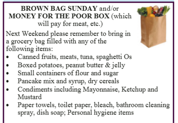 Brown Bag Sunday - 6/22