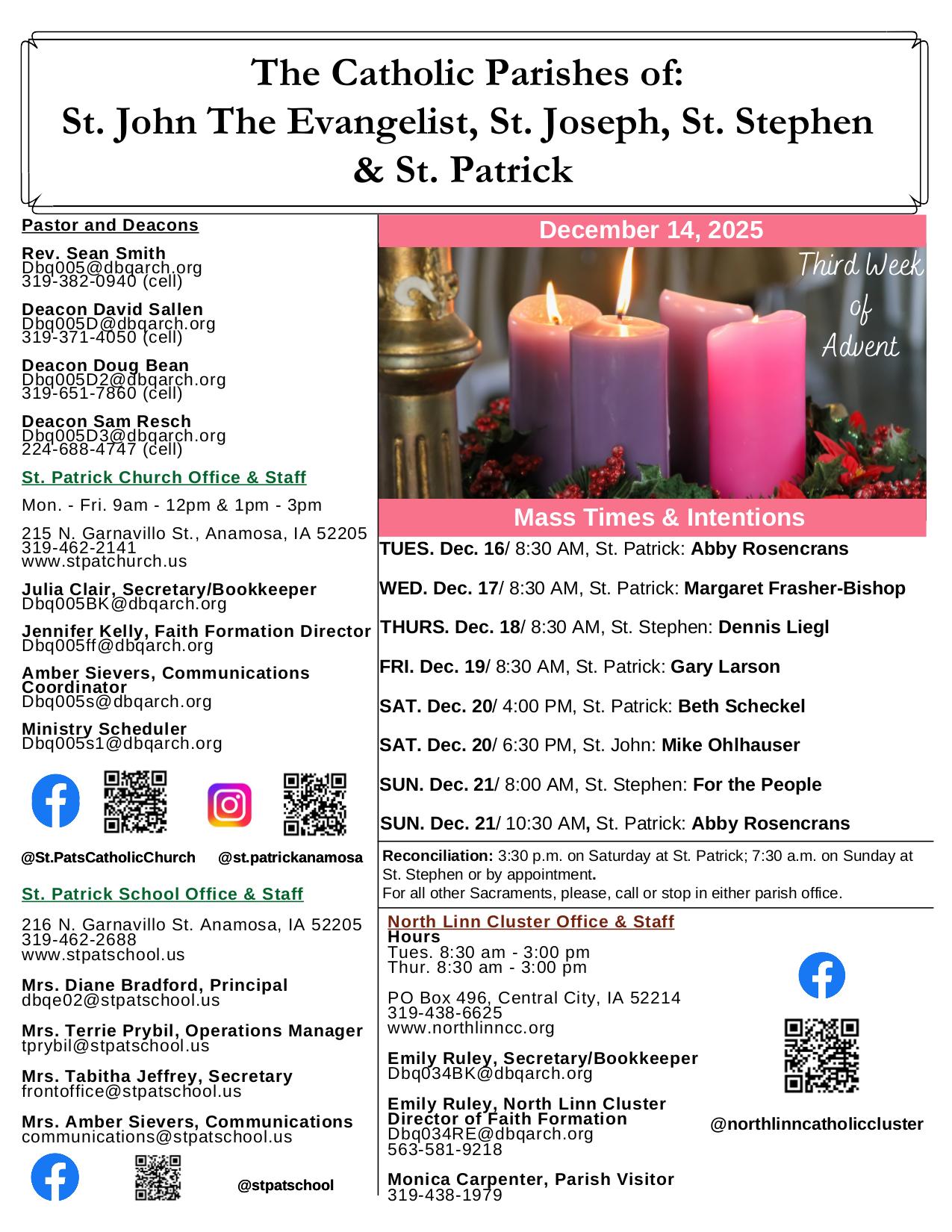 december 14, 2025 Bulletin