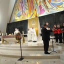Christmas Caroling on the Las Vegas Strip at Guardian Angel Cathedral