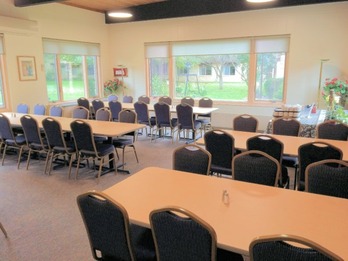 Dining room at Franciscan Retreats and Spirituality Center in Prior Lake, MN