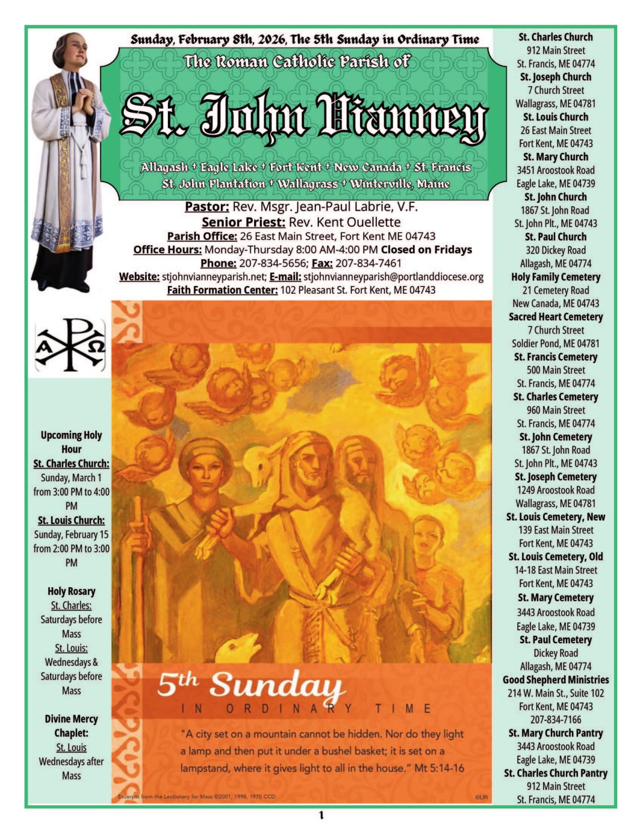 february 8, 2026 Bulletin