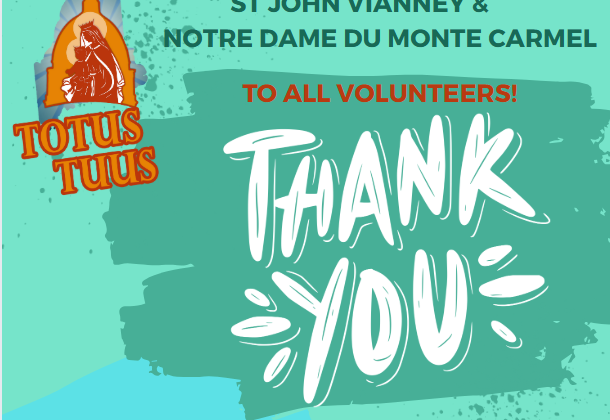 Thank-You to all of Our Totus Tuus Volunteers!