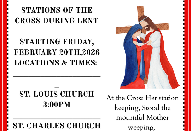 Starting 2/20/26: Stations of the Cross