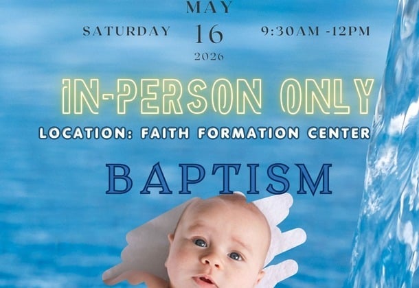 New Date! 5/16/26: In-Person Baptism Prep!
