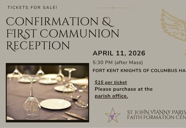 Confirmation & First Communion Reception Tickets