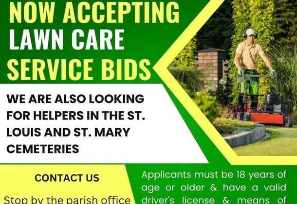 Now Accepting Lawn Care Service Bids
