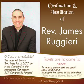 Ordination & Instillation of Rev. James Ruggieri
