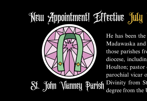 July 1: New Priest Assignment!
