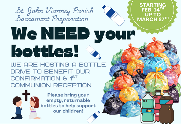 2/14-3/27: We Need Your Bottles!