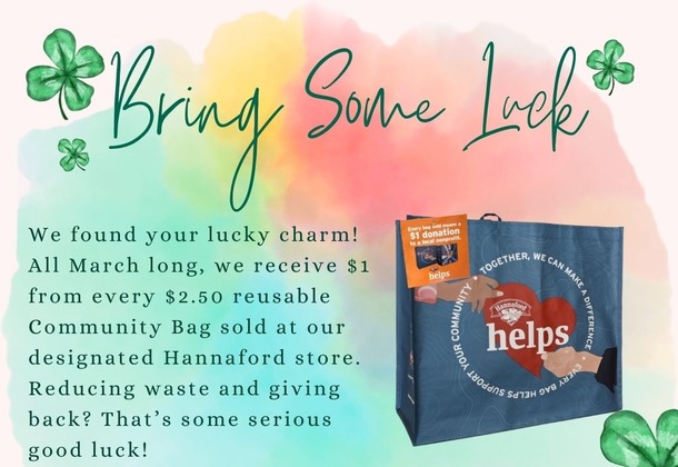 March: Hannaford Community Back Program, St. Charles Food Pantry