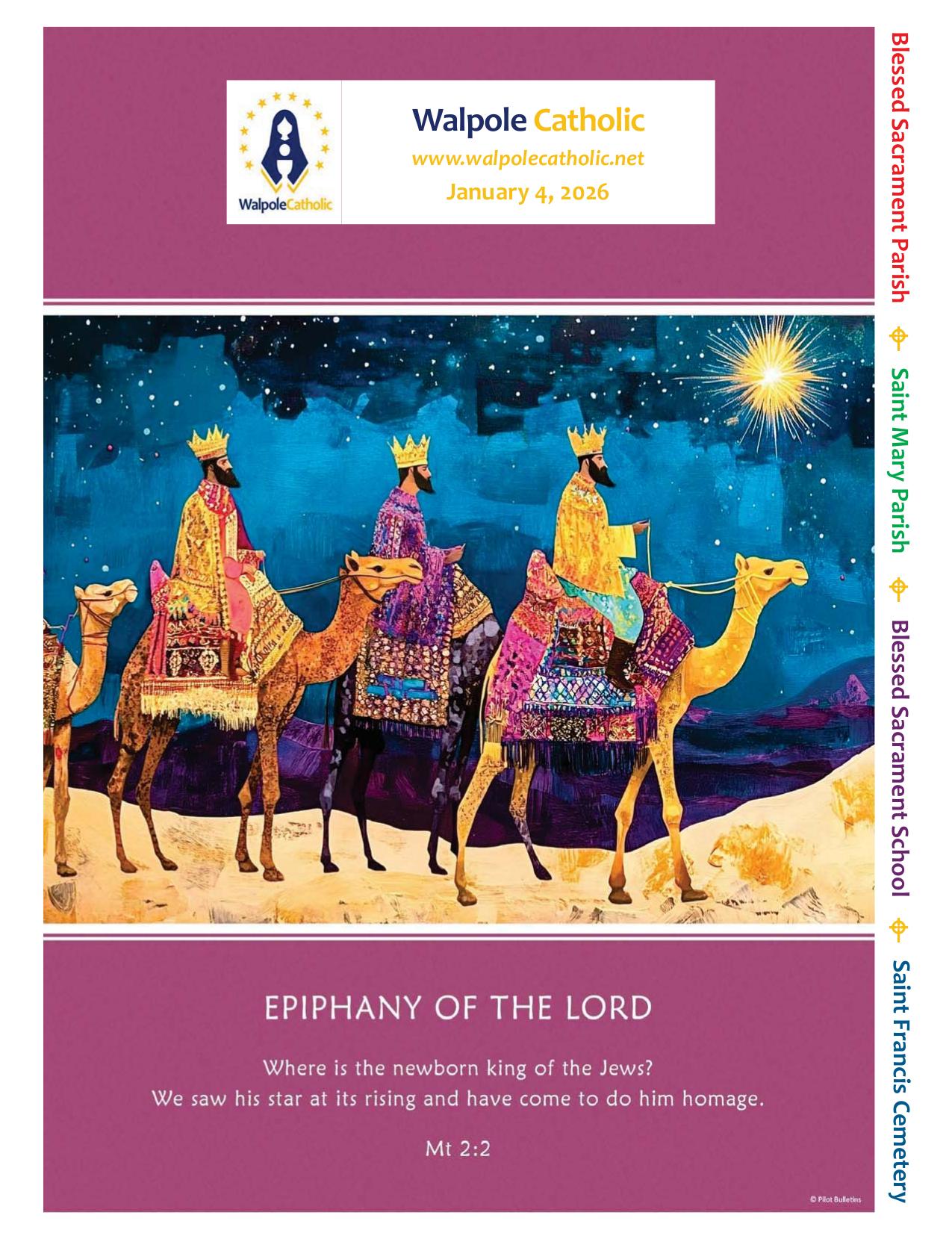 january 4, 2026 Bulletin