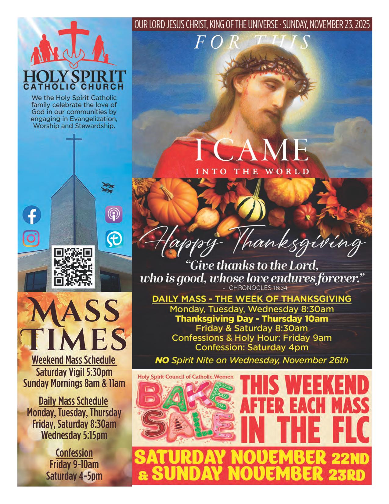 november 23, 2025 Bulletin