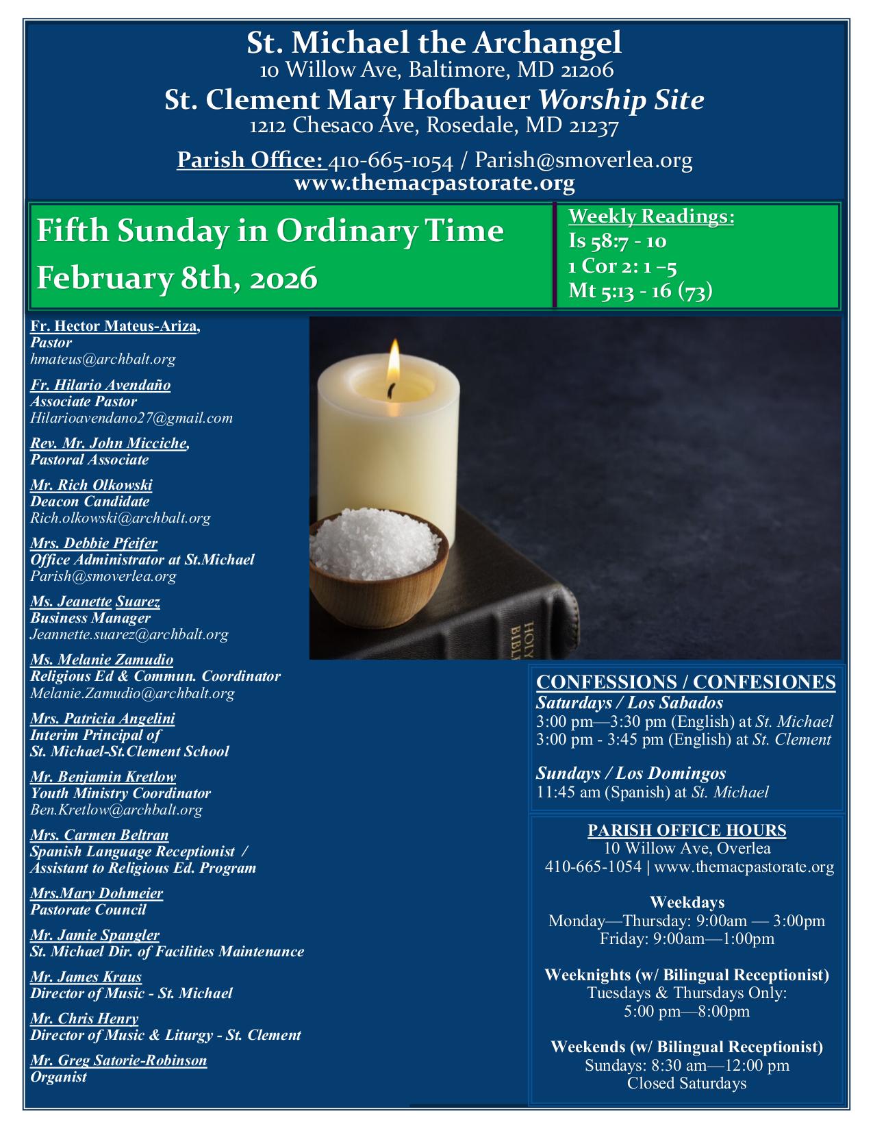 february 8, 2026 Bulletin