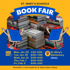 Annual Book Fair will be held during Catholic Schools Week