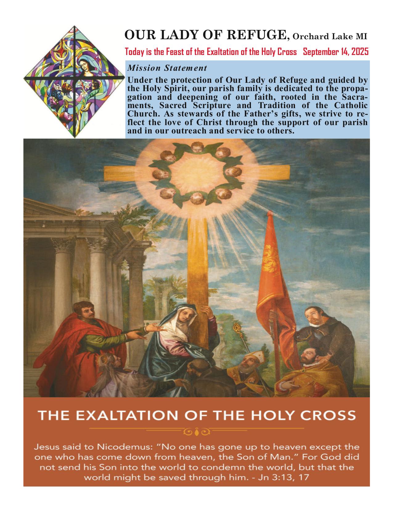 september 14, 2025 Bulletin
