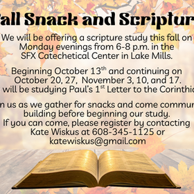 Fall Snacks and Scripture Study