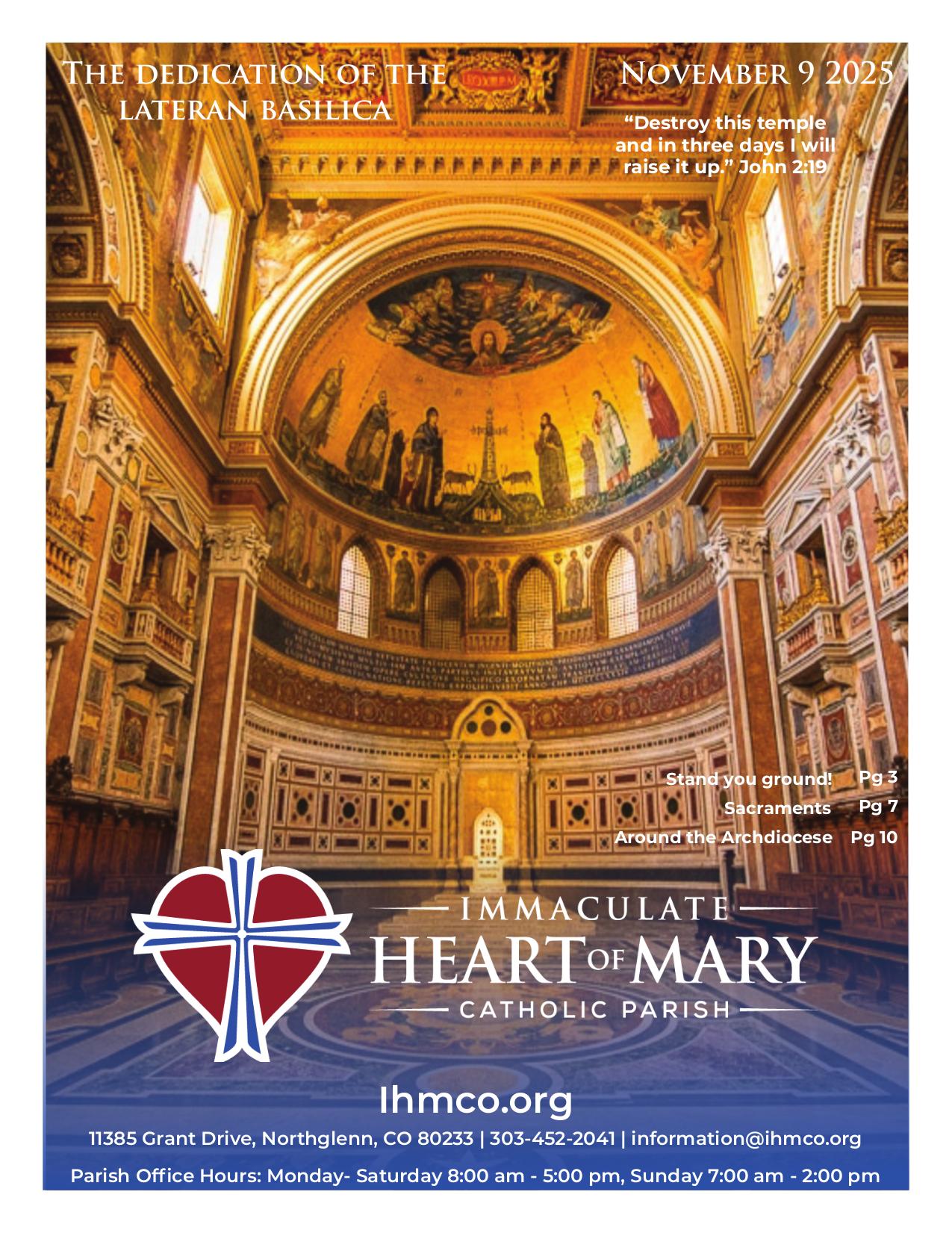 november 9, 2025 Bulletin