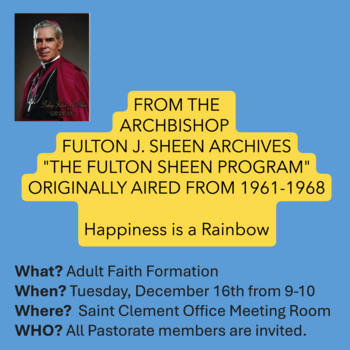 St. Clement Adult Faith Formation