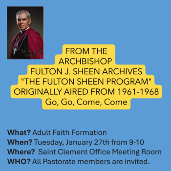 St. Clement Adult Faith Formation