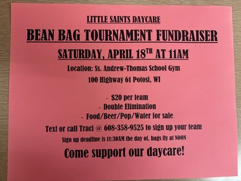 Little Saints Daycare Bean Bag Tournament