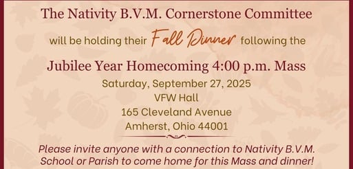 Homecoming Mass and Dinner