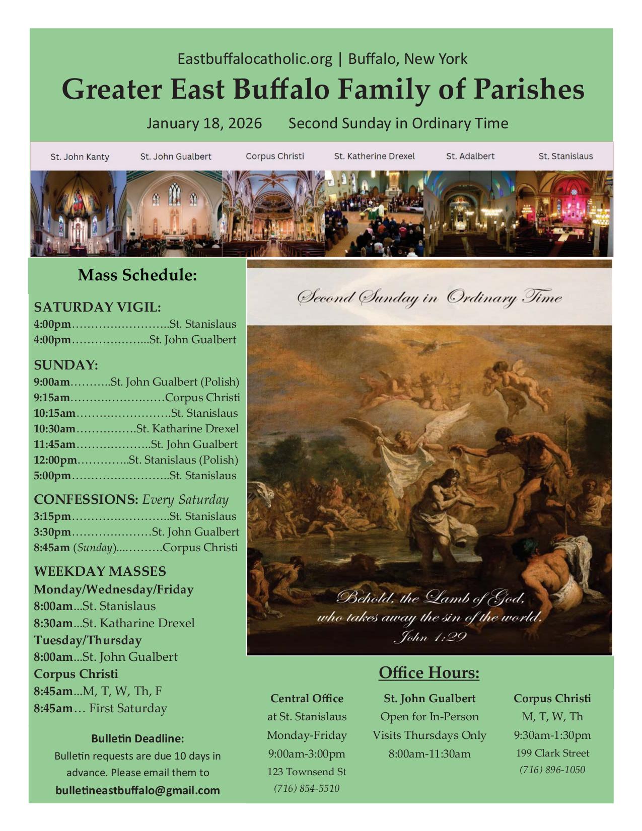 january 18, 2026 Bulletin