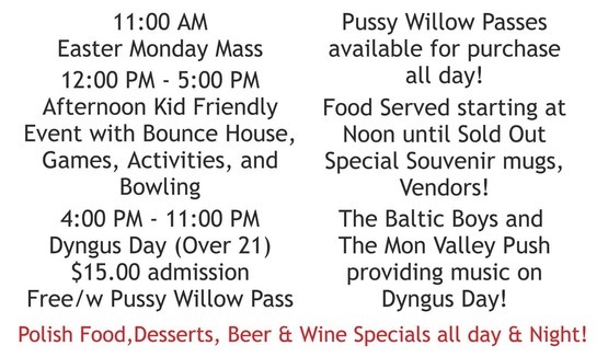 Dyngus Day Party (Corpus Christi)