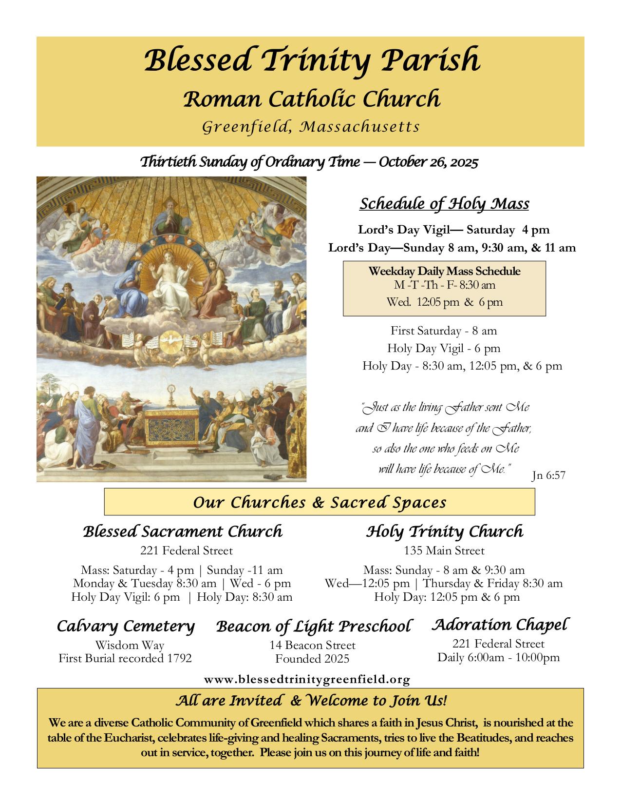 october 26, 2025 Bulletin