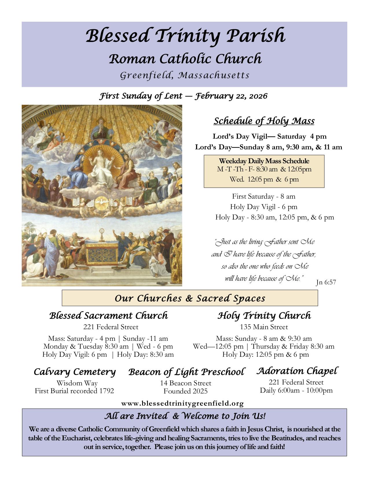 february 15, 2026 Bulletin