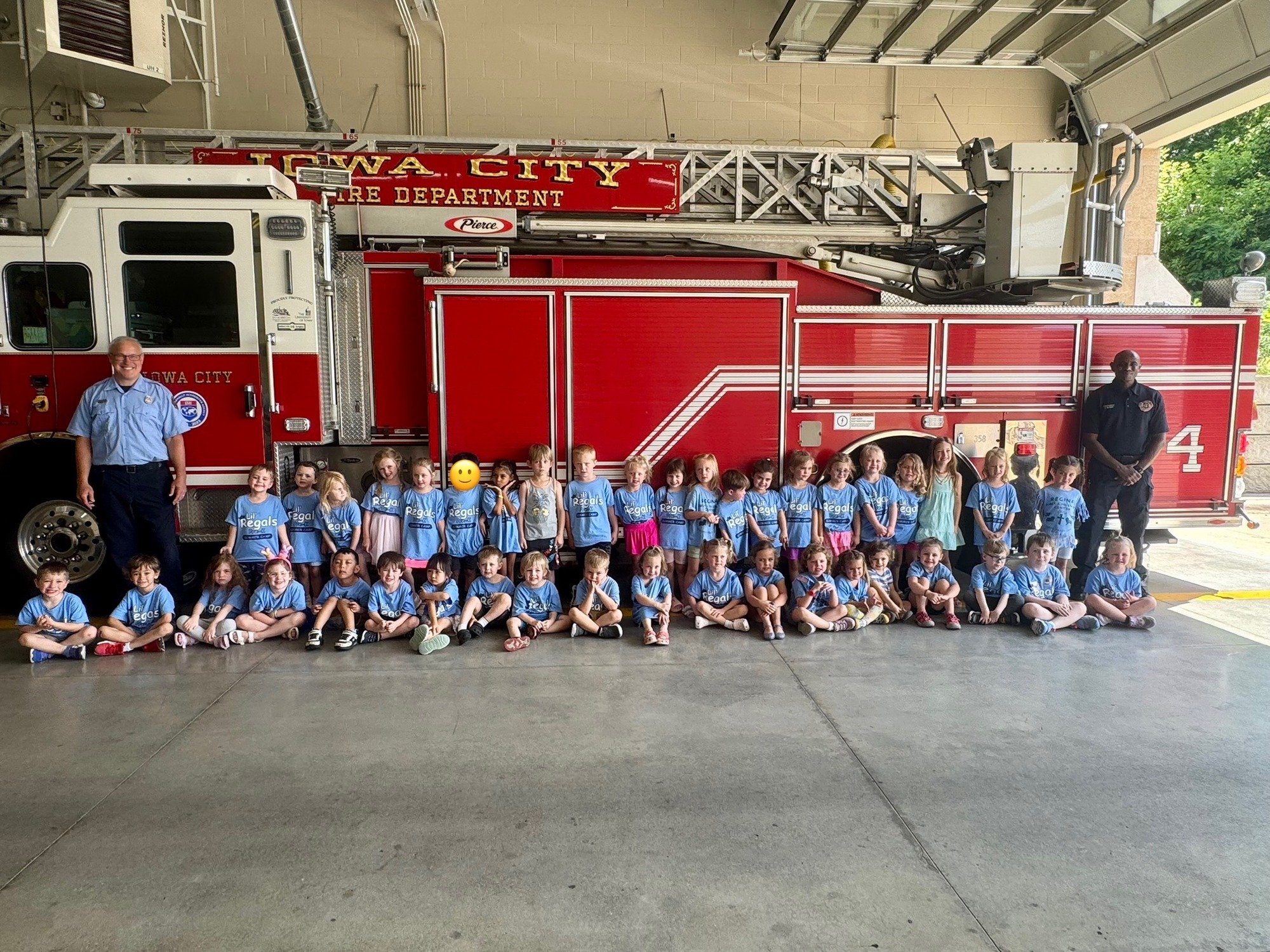 Lil Regals In front of Fire Truck