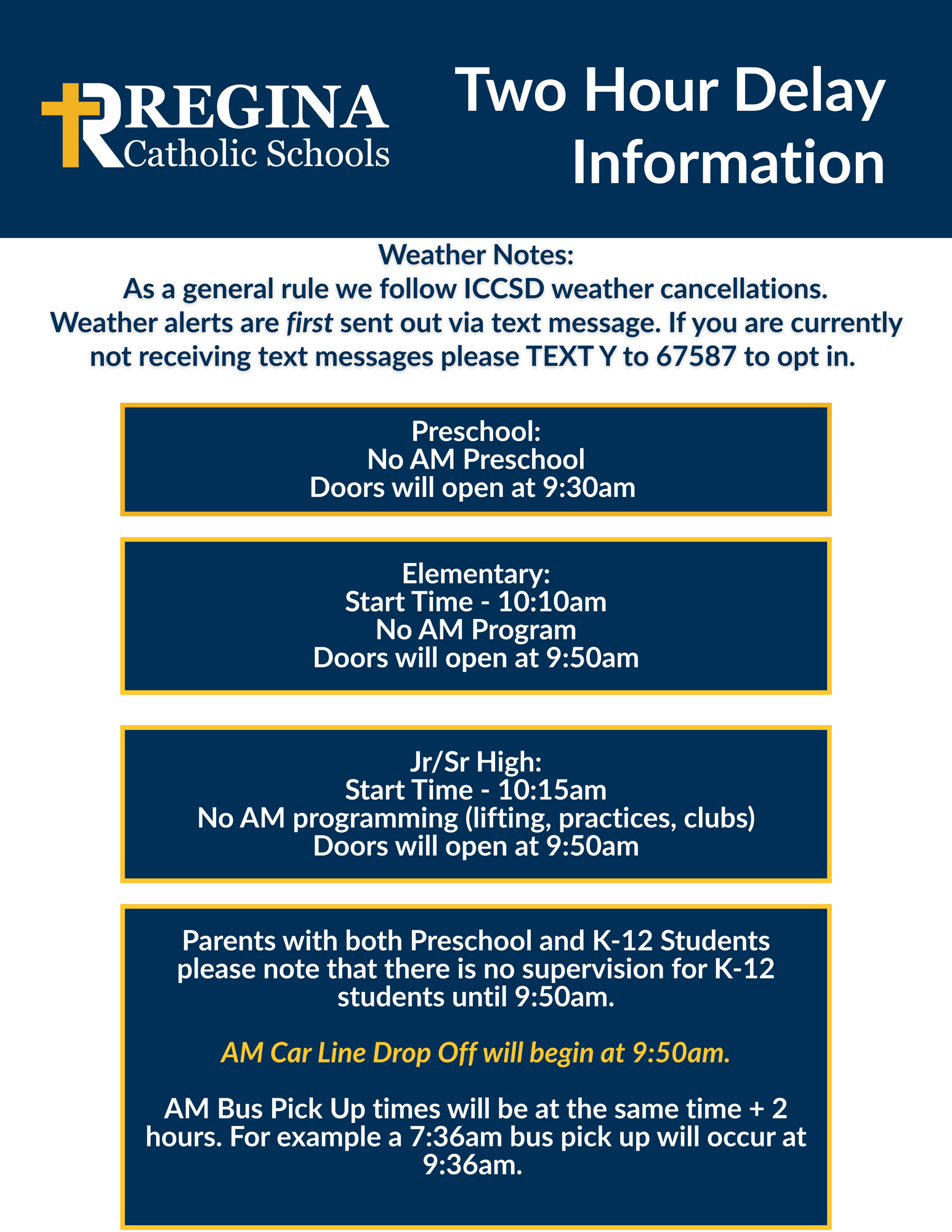 Information about weather updates