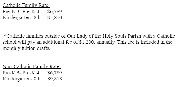 Handbook - Our Lady of the Holy Souls Catholic School - Little Rock, AR