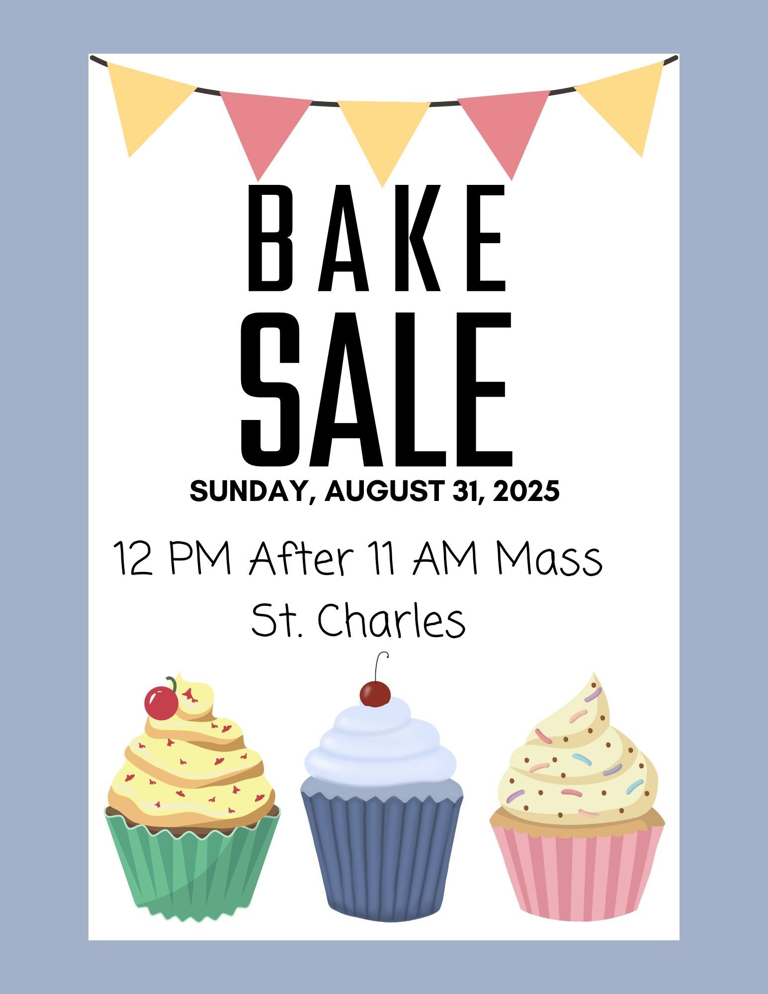 Saint Charles Church Bake Sale