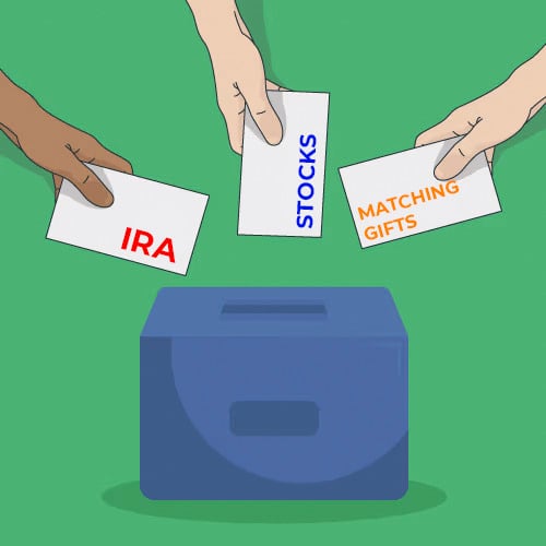 IRA, Stock and Matching Gifts