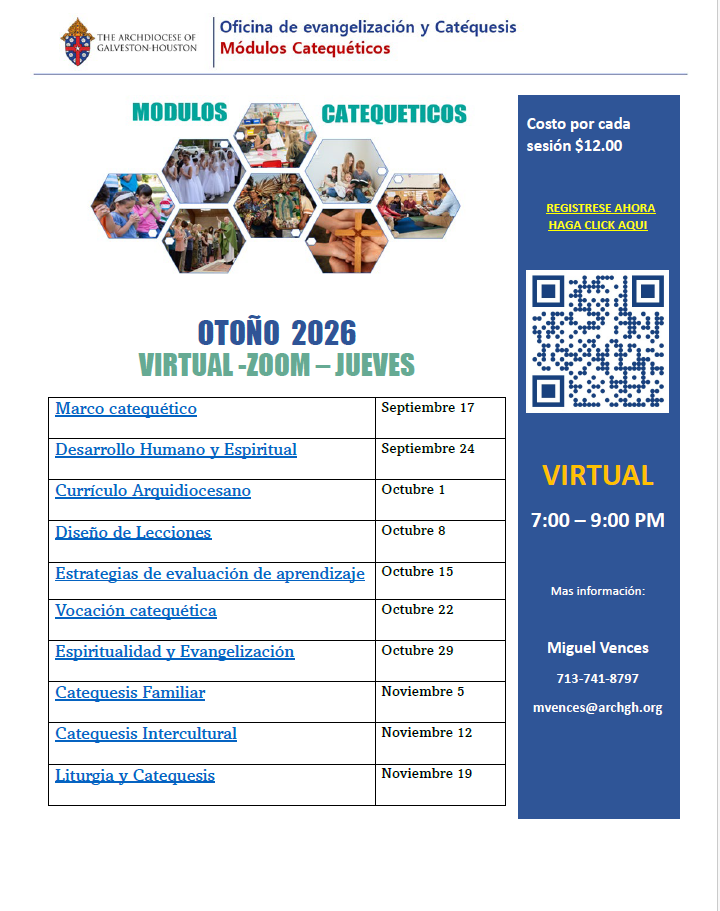 VOLANTE DE MODULOS CATEQUETICOS VIRTUALES -OTOÑO-2026