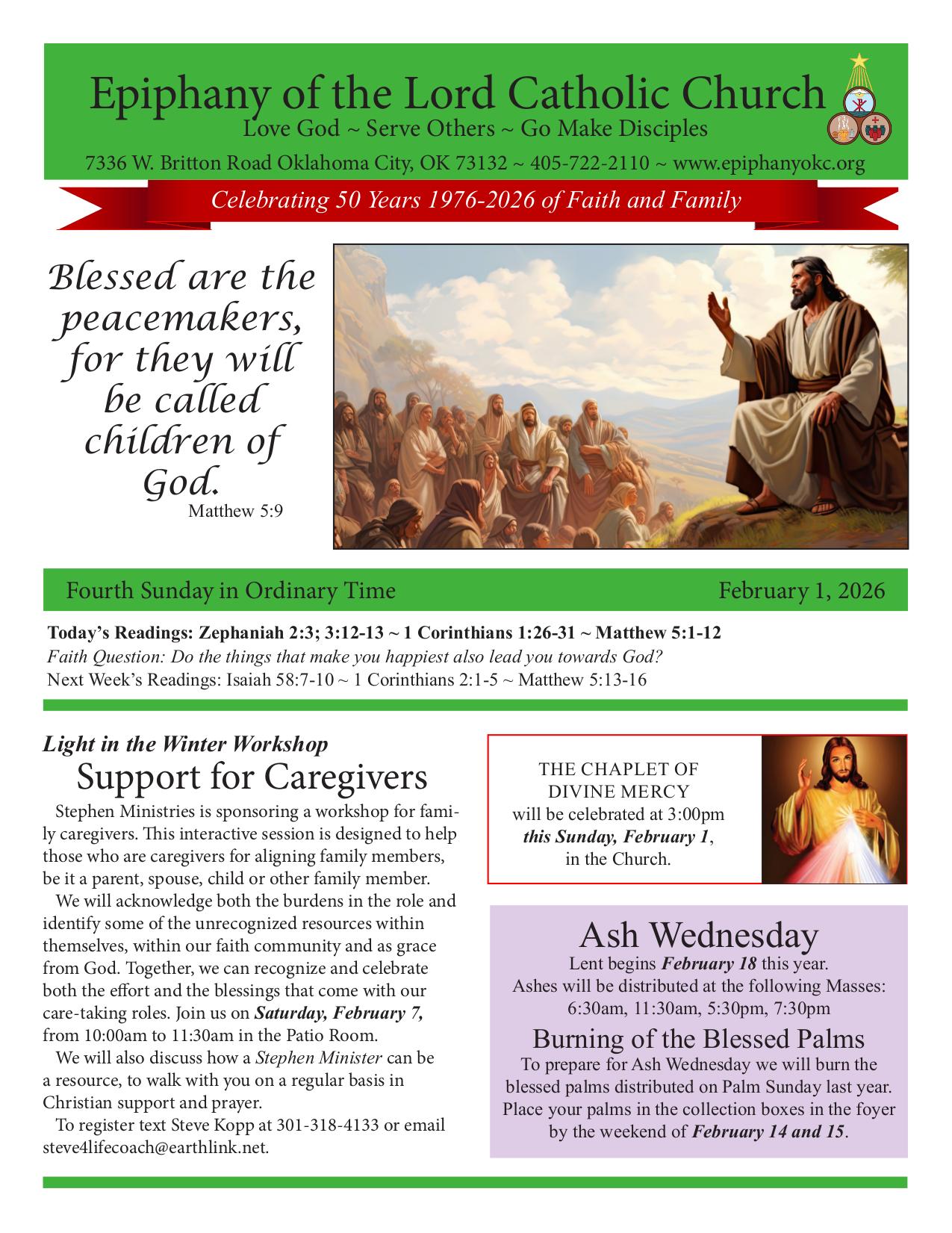 february 1, 2026 Bulletin