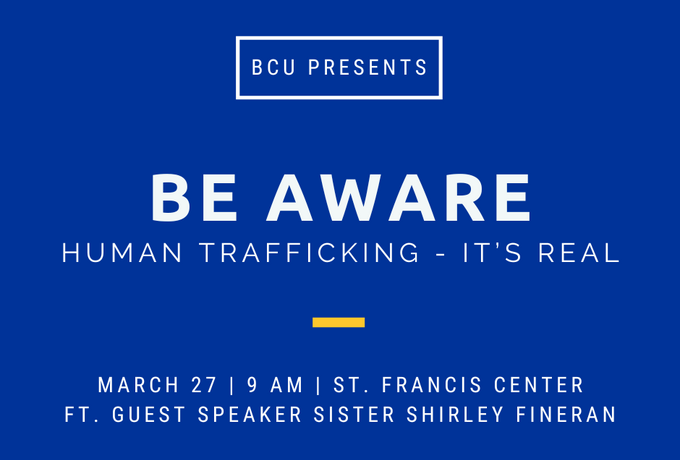 Be Aware - Human trafficking - it's real