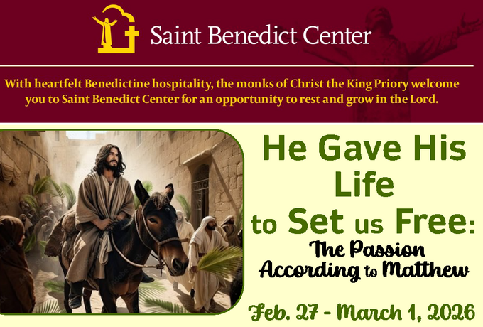 He gave his life to set us free: The Passion according to Matthew