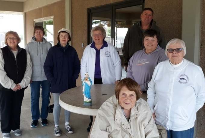 Manning holds public rosary