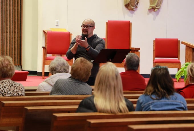 Healing school filled with Holy Spirit