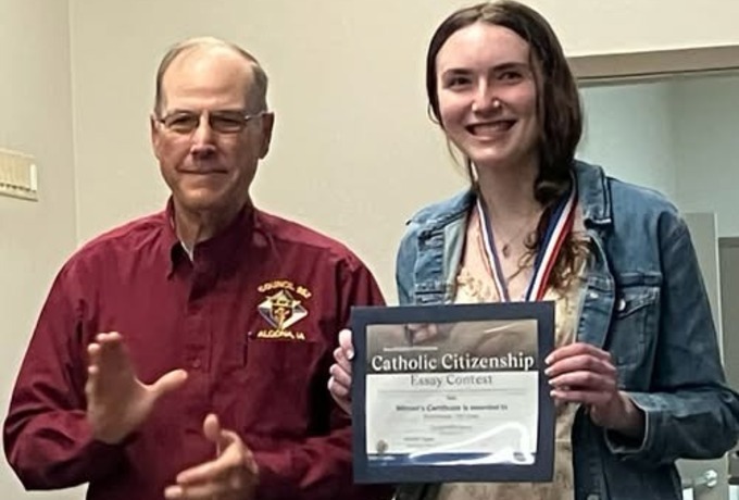 Algona student wins state KC essay contest