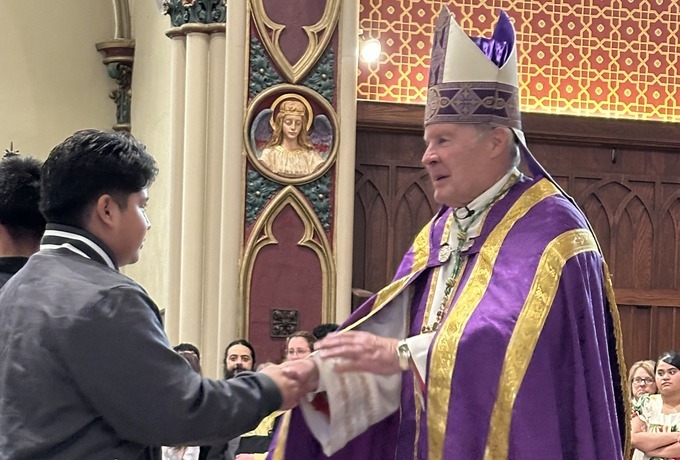 Unbaptized welcomed by bishop at Rite of Election