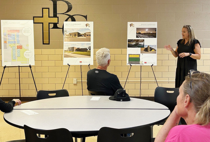Garrigan announces plans for grade school addition, other projects