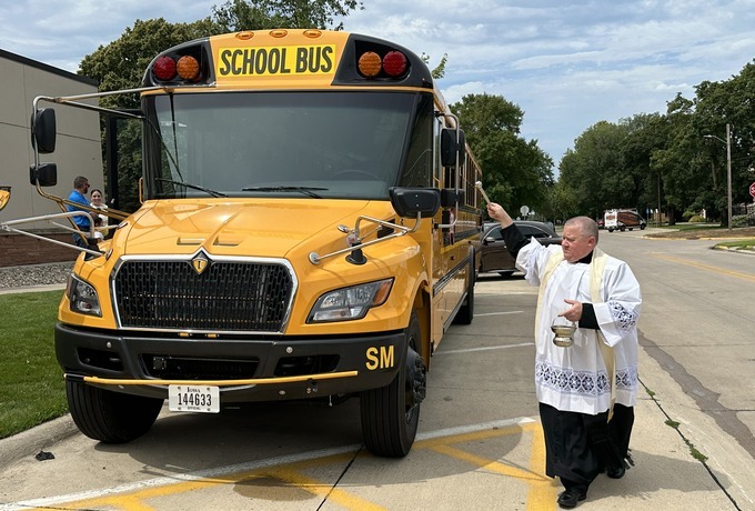 St. Mary blesses first-ever new bus