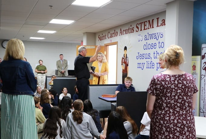 STEM lab named for millennial saint