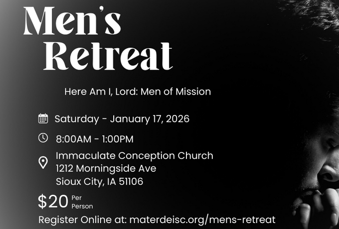 Sioux City Mater Dei Parish Men's Retreat approaches