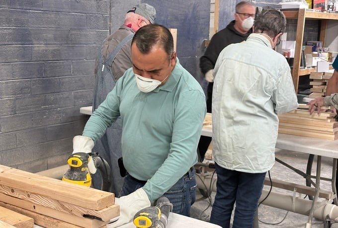 Deacon community gathers to build 18 children's beds