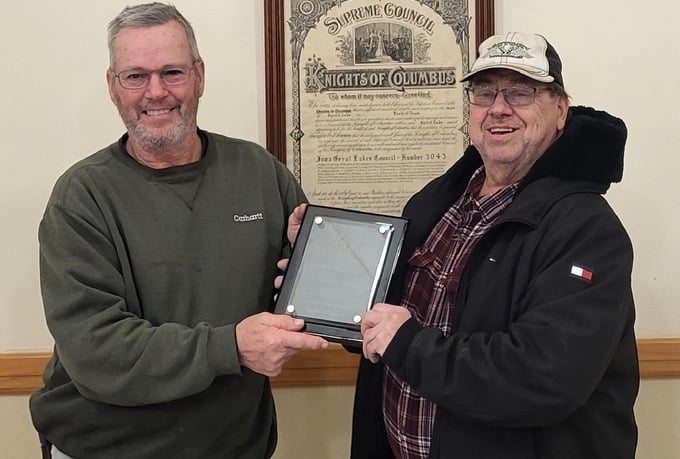 Spirit Lake KCs recognizes Dennis Kurth