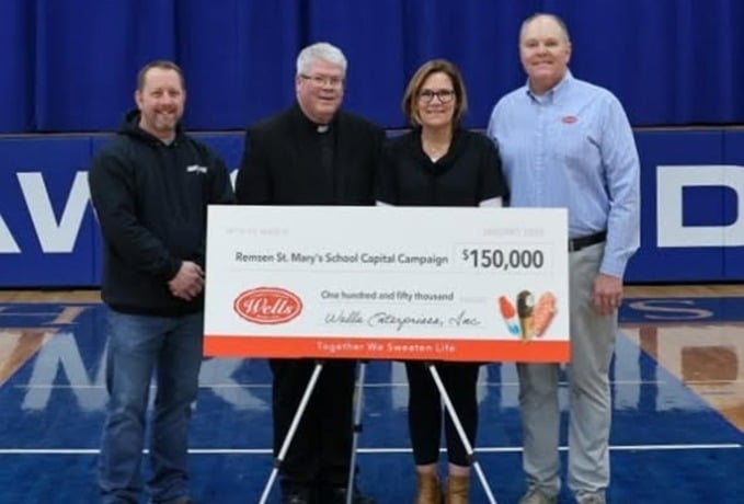 Remsen St. Mary receives major gift from Wells